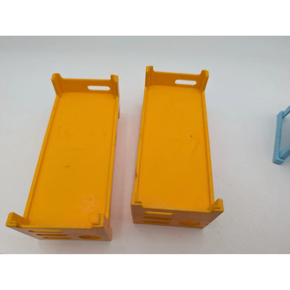 Fisher Price Dollhouse Furniture Yellow Bunk Beds Blue Sink Set Vintage